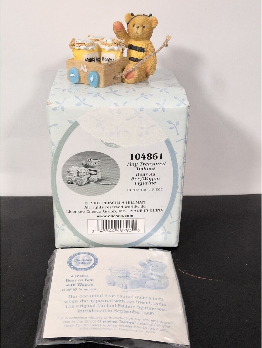 Cherished Teddies 104861 Tiny Treasure Teddies With Box and COA Papers